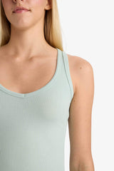 Fitted V-Neck Ribbed Camisole Athlete