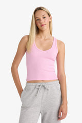 Fitted V-Neck Ribbed Camisole Athlete