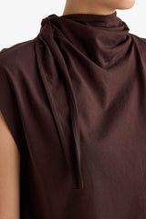 Slim Fit Narrow Cut Half Turtleneck Blouse