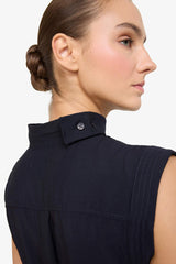 Modal Sleeveless Midi Dress with Tie Detail