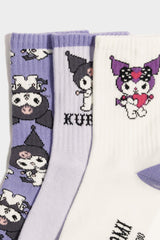 Girls Hello Kitty 3-Pack Cotton Long Socks