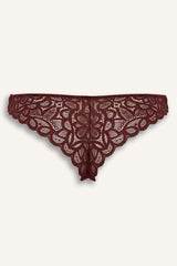 Glittery Lace Brazilian Panties