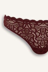 Glittery Lace Brazilian Panties