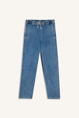 Wide Leg Jeans Snow Wash Pants