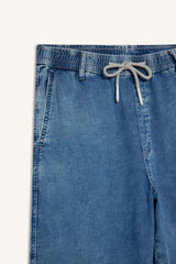 Wide Leg Jeans Snow Wash Pants