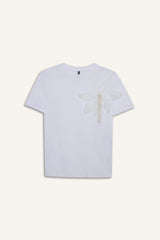 Relax Fit Crew Neck Embroidered Cotton Short-Sleeve T-Shirt