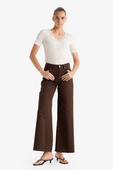 Slim Fit Narrow Cut V-Neck Ribbed Short-Sleeved T-Shirt