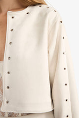 Crop Suede Jacket