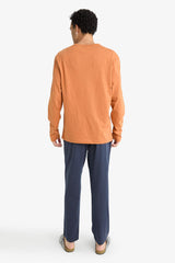 Pajama Set Regular Fit Long Sleeve Top Long Bottom