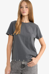Loose Fit Crew Neck Short Sleeve T-Shirt