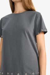 Loose Fit Crew Neck Short Sleeve T-Shirt