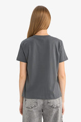 Loose Fit Crew Neck Short Sleeve T-Shirt