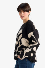 Oversize Loose Fit Crew Neck Knit Sweater