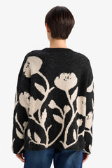 Oversize Loose Fit Crew Neck Knit Sweater