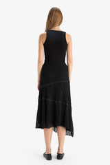 A-Line Regular Waist Lace Midi Skirt