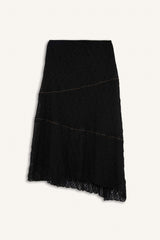 A-Line Regular Waist Lace Midi Skirt