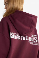 Oversize Wide Fit Hooded Sweatshirt with Back Print