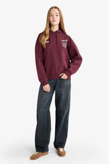 Oversize Wide Fit Hooded Sweatshirt with Back Print