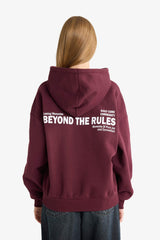 Oversize Wide Fit Hooded Sweatshirt with Back Print