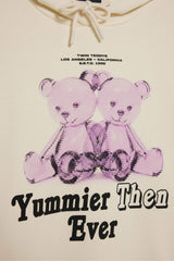 Oversize Wide Fit Hooded Printed KSweatshirt