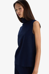 Regular Fit Turtleneck Tank Top