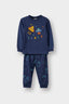 Baby Boy Pajama Set, Space Print, Long-Sleeved Cotton Top and Long Bottoms