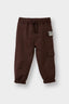 Baby Boy Sweatpants with Woven Label and Elastic Waistband