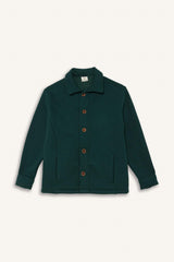 Boys Shirt Collar Buttoned Cardigan