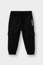 Baby Boy Sweatpants with Woven Label and Elastic Waistband