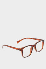 Womens Blue Lens Blue Leopard Frame Glasses
