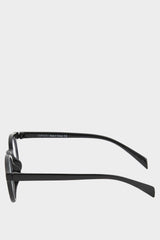 Womens Blue Lens Black Frame Glasses