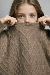 Girls Crew Neck Knitted Sweater