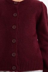 Girls Buttoned Knit Cardigan