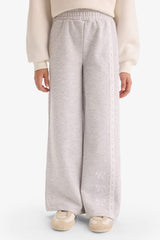 Girls Two-Piece Set: Printed Sweatshirt and Sweatpants