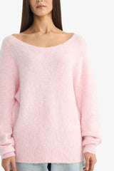 Regular Fit Boat Neck Knitted Sweater