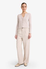 Slim Fit Narrow Cut Crew Neck Ribbed Long Sleeve T-Shirt