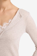 Slim Fit Narrow Cut Crew Neck Ribbed Long Sleeve T-Shirt