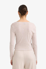 Slim Fit Narrow Cut Crew Neck Ribbed Long Sleeve T-Shirt