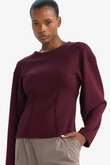 Crew Neck Long Sleeve T-Shirt