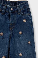 Baby Girl Culotte Floral Pattern Jean Pants