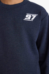 Boys Two-Piece Set: Printed Sweatshirt and Sweatpants