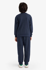 Boys Two-Piece Set: Printed Sweatshirt and Sweatpants