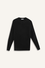 Regular Fit Crew Neck Selanik Fabric Basic Plain Knitwear Sweater