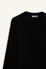 Regular Fit Crew Neck Selanik Fabric Basic Plain Knitwear Sweater