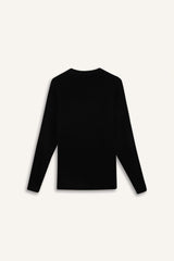 Regular Fit Crew Neck Selanik Fabric Basic Plain Knitwear Sweater