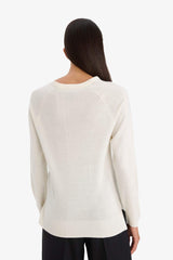 Relax Fit Crew Neck Basic Plain Knit Sweater