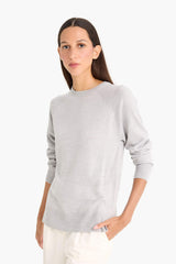 Relax Fit Crew Neck Basic Plain Knit Sweater