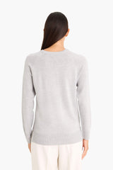 Relax Fit Crew Neck Basic Plain Knit Sweater