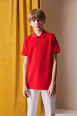 Boy Basic Pique Short Sleeve Polo T-Shirt