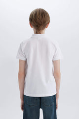 Boy Basic Pique Short Sleeve Polo T-Shirt
